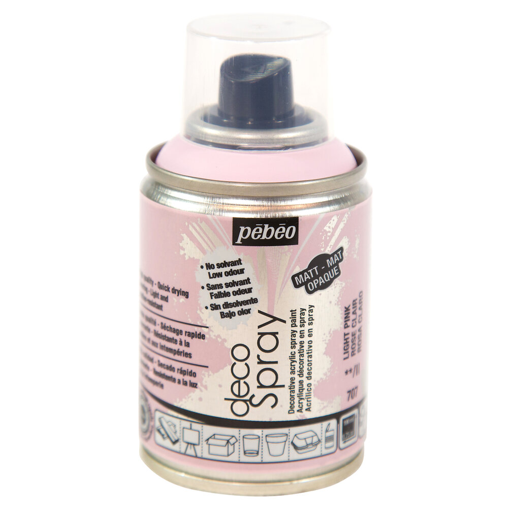 PEBEO - Decospray pebeo aerosol 100ml rose clair - large