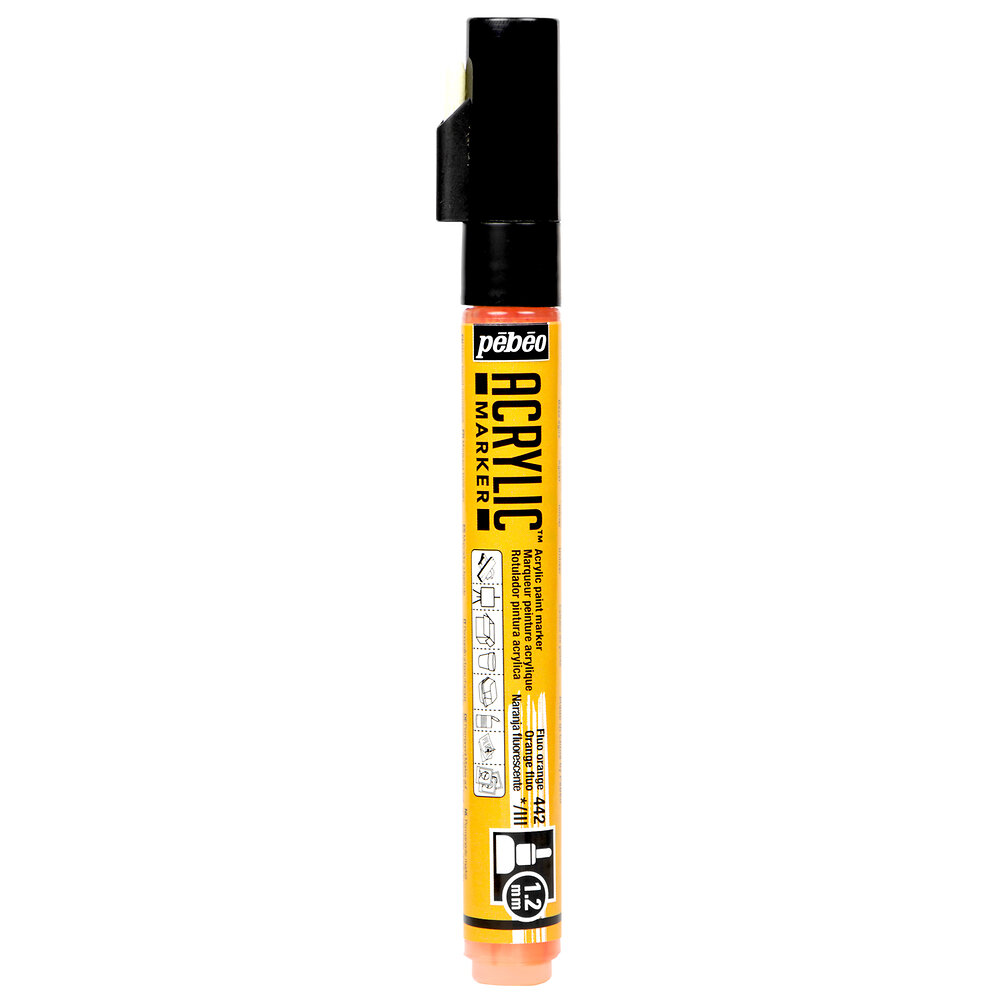 PEBEO - Acrylic marker 1.2mm orange fluo - large