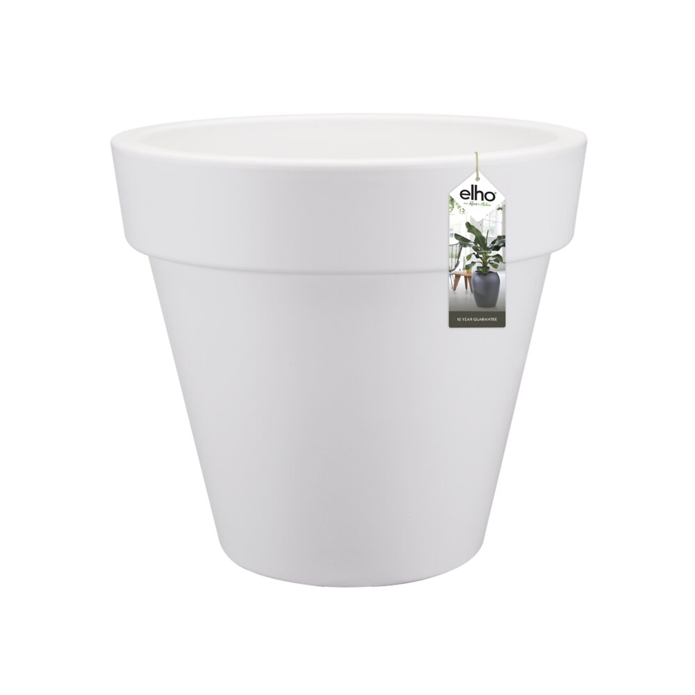 ELHO - Pot de fleurs blanc 39.5x39.5x35.7cm Pure Round 40 - large