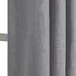 MODE DE VI - Rideau tamisant gris avec oeillets 140 x 240cm - vignette