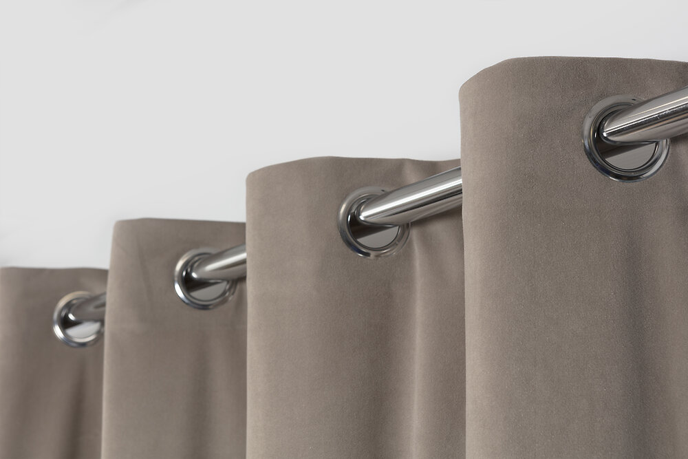 PERFECTLIN - Rideau velours 140x250cm taupe - large