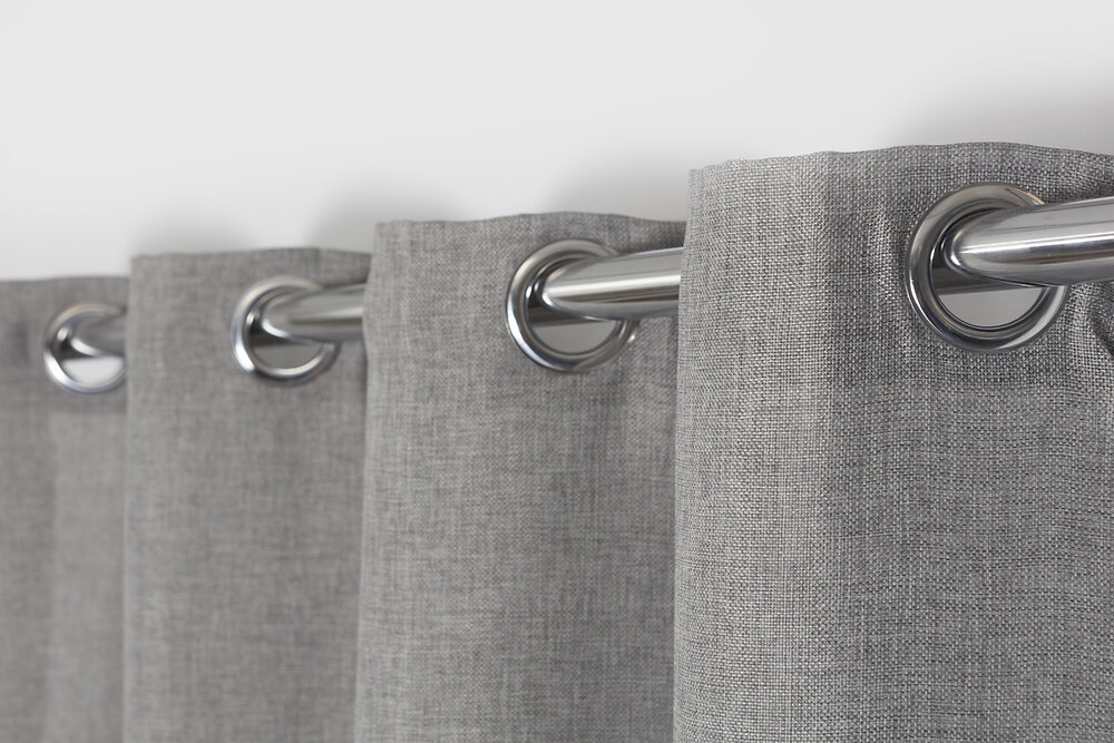 Rideau Occultant Chine Gris 138x260cm Bricomarche