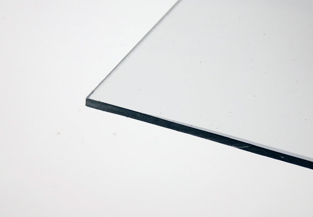 Plaque de verre synthétique 6 mm. Feuille de verre acrylique