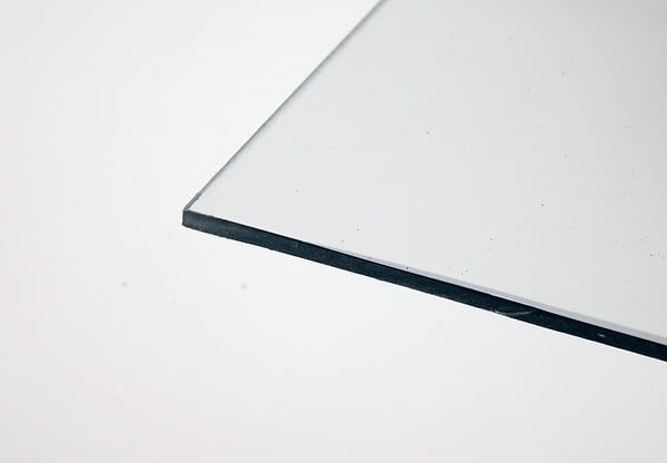Plaque de verre synthétique ronde noir 2 mm ou 4 mm. Feuille de