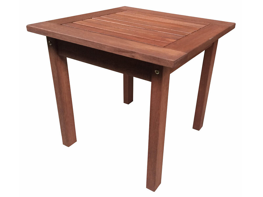 table basse en bois exotique tokyo - mahogany - marrron