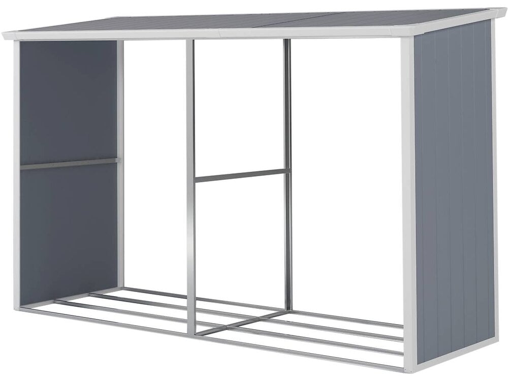 Armoire extérieure ou intérieure, 3 portes et 3 niveaux en polypropylène,  100% made in italy, 102x37h169 cm, couleur gris clair 8052773730709 -  Conforama