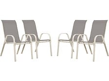 HABITAT ET JARDIN Fauteuil jardin Textilène "Cordoba" - Phoenix - Gris clair -  ...