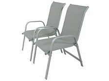 HABITAT ET JARDIN Fauteuil jardin Alu/Textilène "Porto" - Phoenix - Gris clair  ...