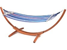 Balancelle balancoire hamac banc fauteuil de jardin bois de pin 2 places  charge max. 300kg