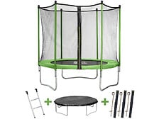 HABITAT ET JARDIN Trampoline "Yoopi" - Ø 3.05 m - Avec filet + échelle + couver ...