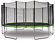 HABITAT ET JARDIN - Trampoline " Yoopi " - Ø 4.90 m - Vert - Avec filet + échelle + couverture + kit d'ancrage - vignette