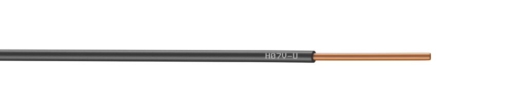 MC KENZIE - Câble électrique H07VU 1.5mm2 noir - L.5m - large