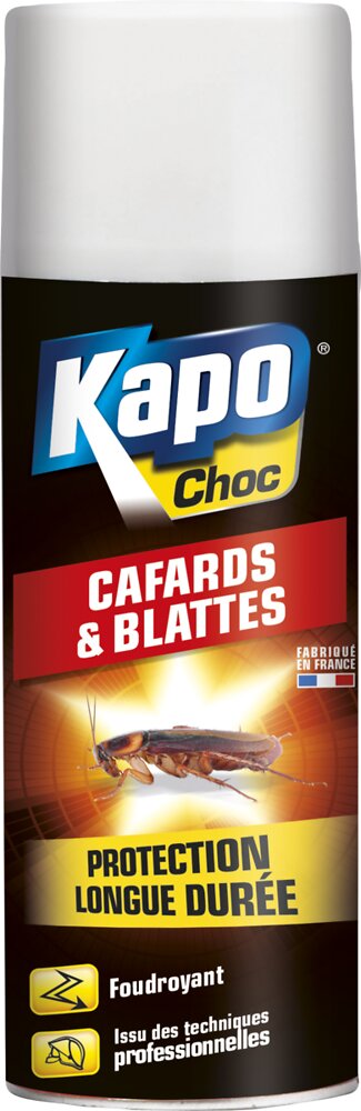 KAPO CHOC - Insecticide foudroyant Cafards-Blattes Aérosol 400ml - large