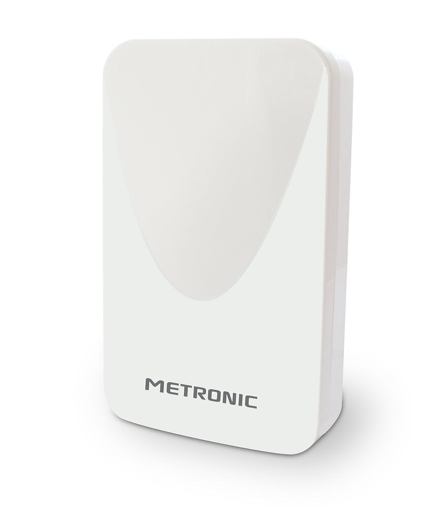 METRONIC - Antenne d'extérieur plate HD amplifiée 43dB compatible 4K - blanche - large