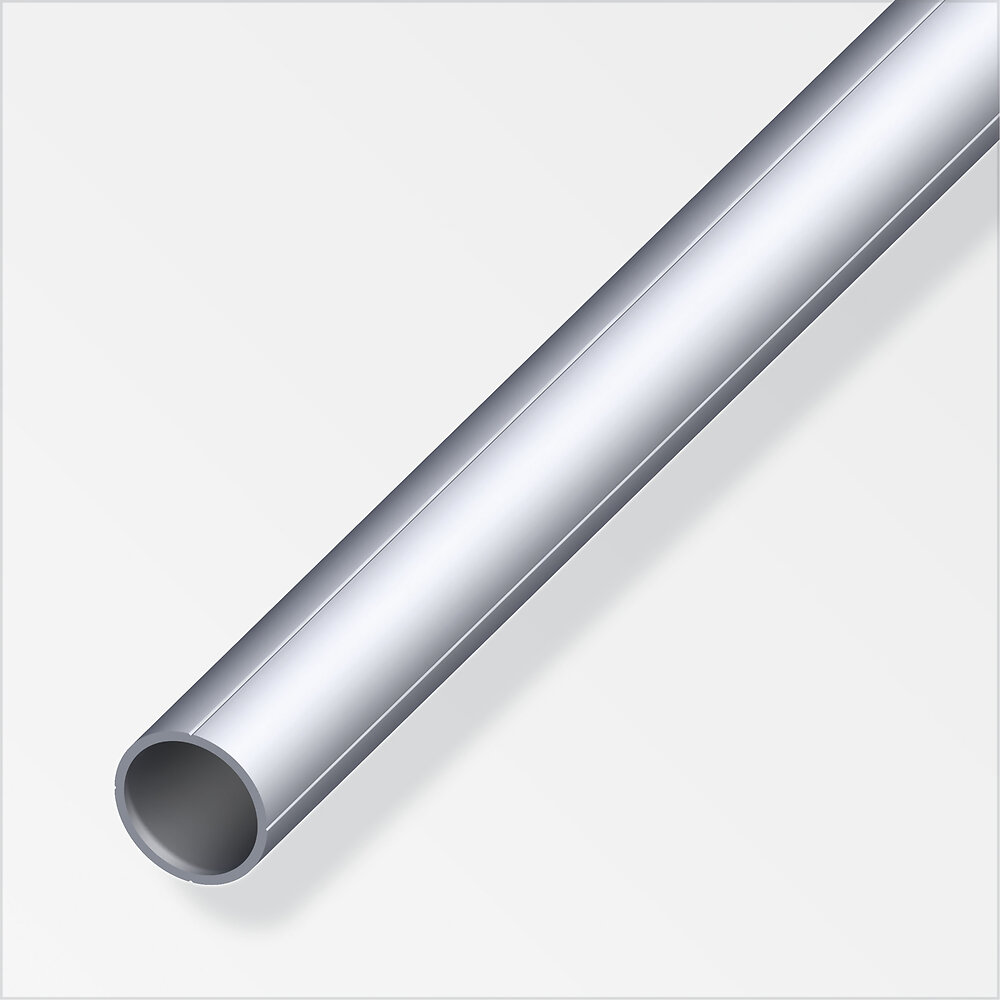 ALFER - Tube rond 7.5mm pour M5 aluminium brut 1m - large