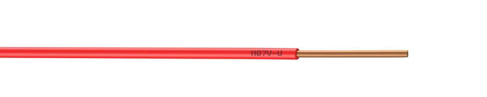 NEXANS - Fil électrique H07VU 2.5mm² rouge - longueur 5 m - large