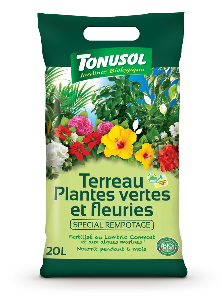 TONUSOL - Terreau plantes vertes et fleuries 20L - large