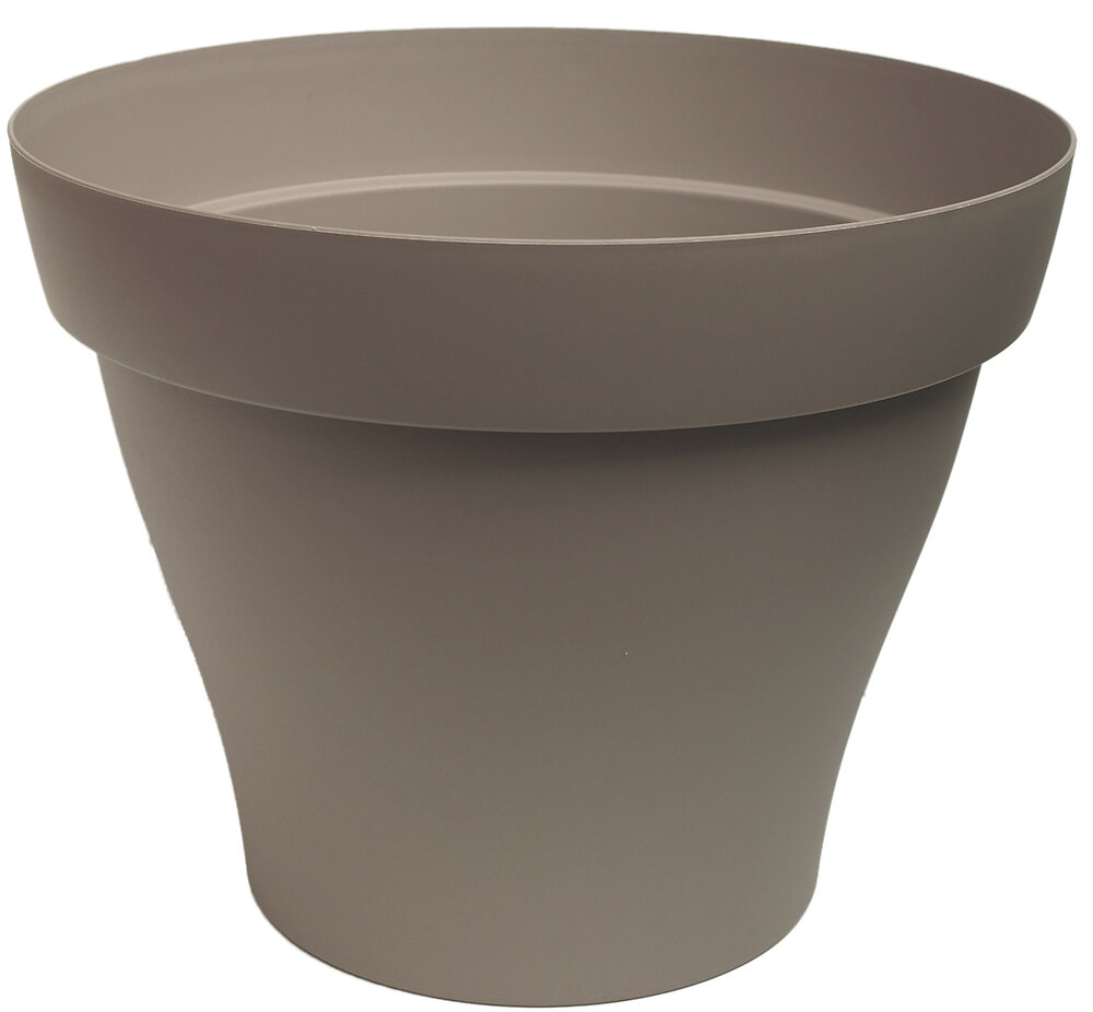 POETIC - Pot rond Roméo 25 taupe - large