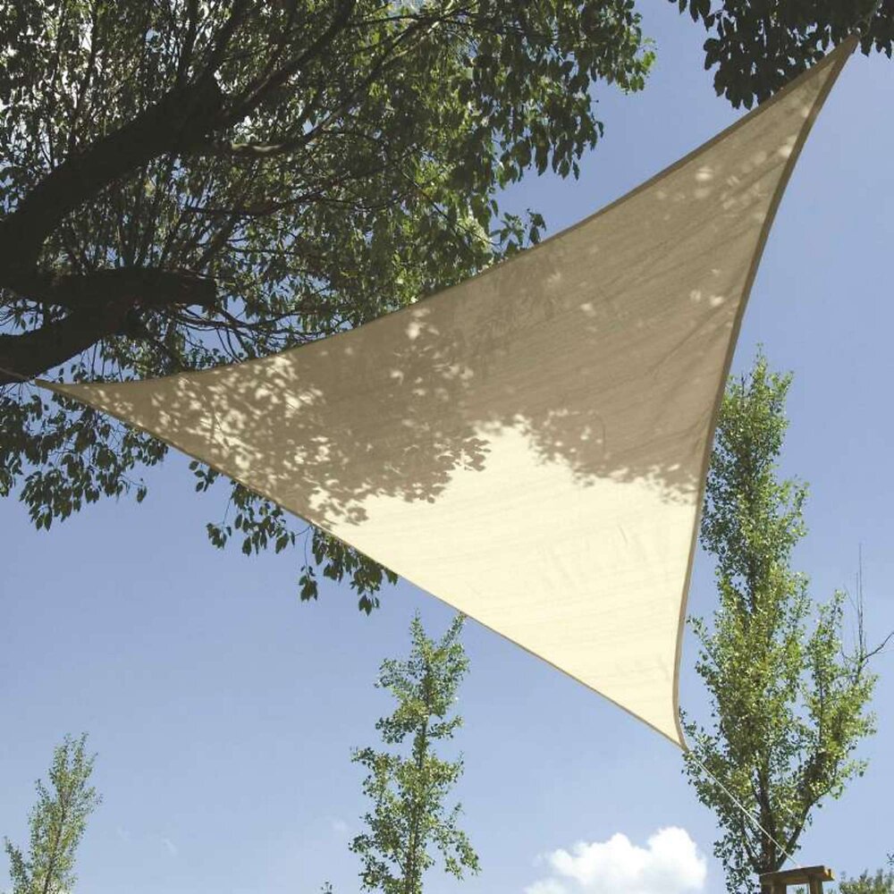 Voile D Ombrage Triangle 3 6 M Creme 3 6 M Bricomarche