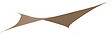 - - Voile d'ombrage Austral carré 5m de côté coloris brun havane Jardiline - vignette