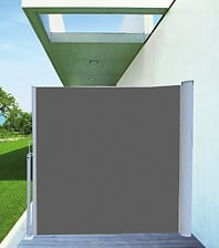 IDEAL GARD Rideau de terrasse 1.6x3m gris acier