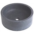 PLANETE_BAIN - Vasque à poser en pierre gris cylindrique - vignette