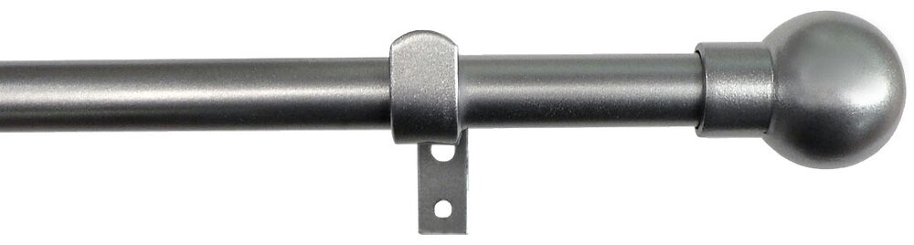 RIDORAIL - Kit métal D20 embout mini boule extensible 120-210cm gris acier - large