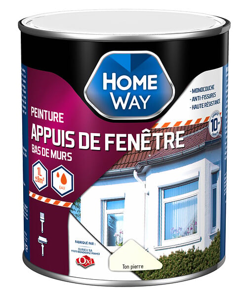 Peinture muret et soubassement LUXENS, ton pierre, 5 l | Leroy Merlin