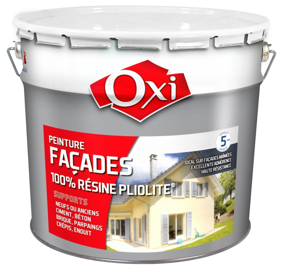 OXI - Peinture façade pilolite - Gris mat - 10L - large