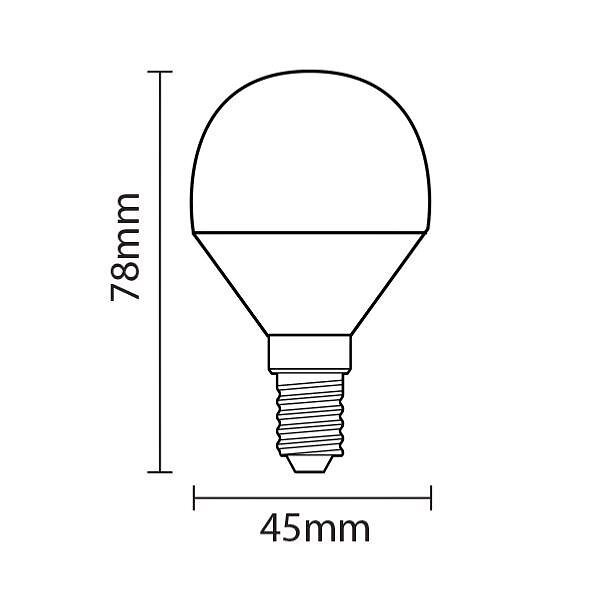 SILAMP - Ampoule E14 LED 6W 220V G45 240° (Pack de 10) - Blanc Froid 6000K - 8000K - SILAMP - large