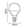 SILAMP - Ampoule E14 LED 6W 220V G45 240° (Pack de 10) - Blanc Froid 6000K - 8000K - SILAMP - vignette