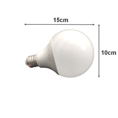 SILAMP - Ampoule E27 LED 12W 220V G95 300° Globe - Blanc Froid 6000K - 8000K - SILAMP - large
