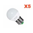 SILAMP - Ampoule E27 LED 6W 220V G50 220° (Pack de 5) - Blanc Froid 6000K - 8000K - SILAMP - vignette