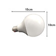 SILAMP - Ampoule E27 LED 12W 220V G95 300° Globe - Blanc Chaud 2300K - 3500K - SILAMP - vignette