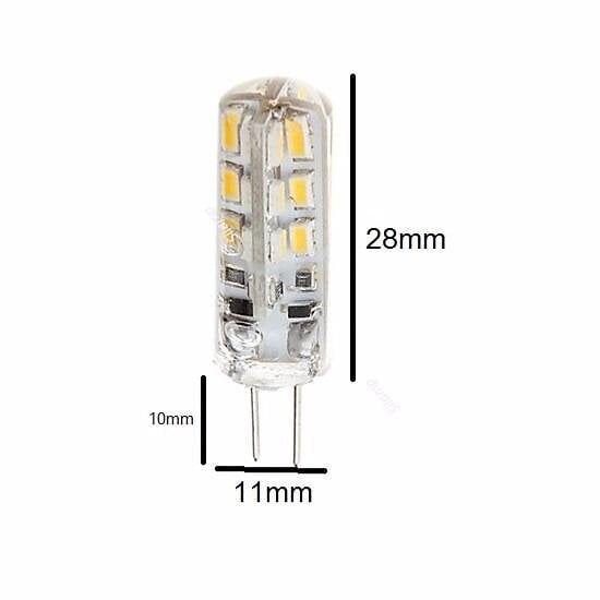 SILAMP - Ampoule LED G4 2W 12V SMD2835 24LED 360° - Blanc Froid 6000K - 8000K - SILAMP - large