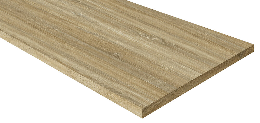 Plan de travail tablette en bois de chêne 133,5x47,5x3cm