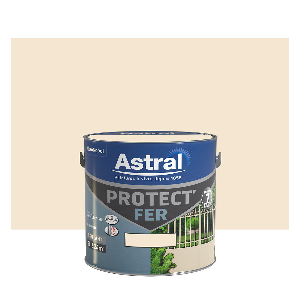 ASTRAL - Peinture Protect' fer Astral - Blanc casse brillant - 2L - large