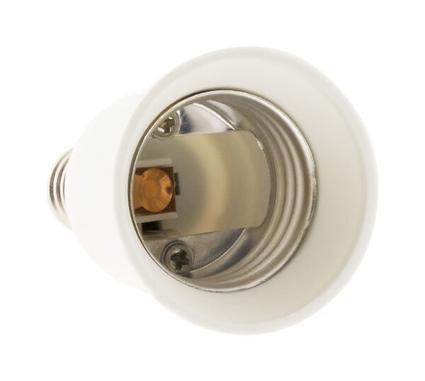 Douille électrique blanche pour ampoule culot E14