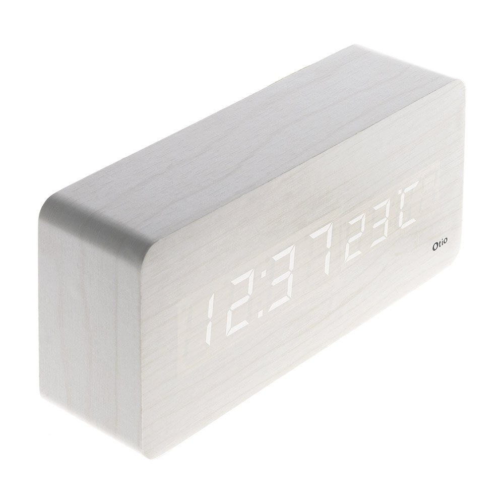 OTIO - Thermomètre lingot finition effet bois blanc cérusé - Otio - large