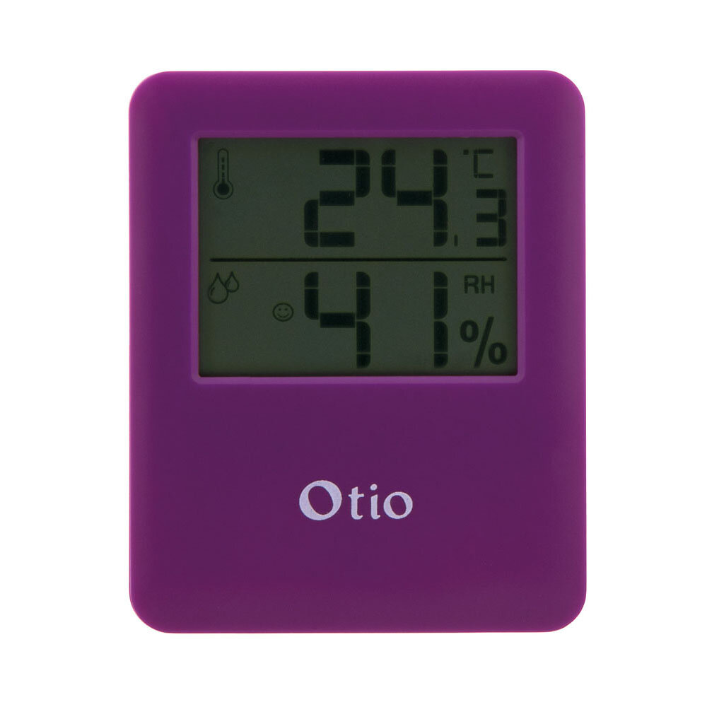 OTIO - Thermomètre Hygromètre magnétique à écran LCD - Violet - Otio - large