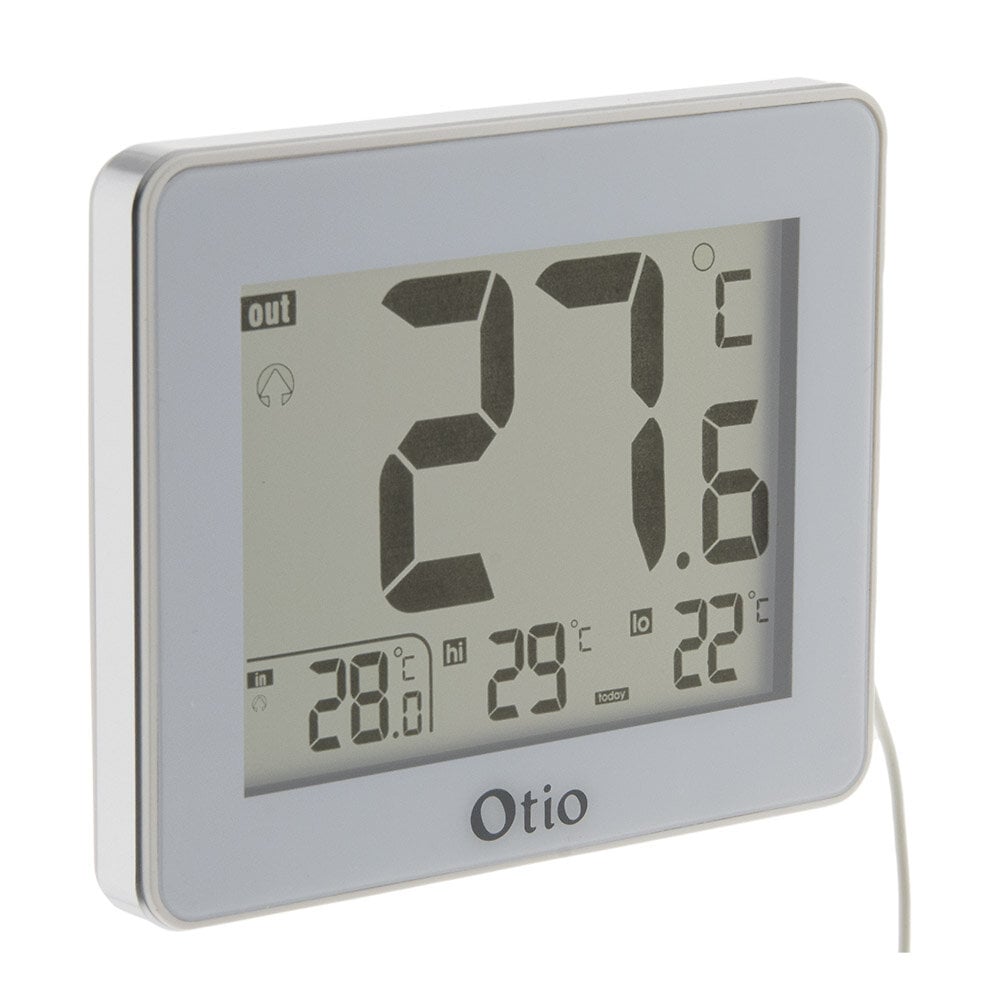 Thermomètre hygromètre intérieur magnétique rouge – OTIO - Mr.Bricolage