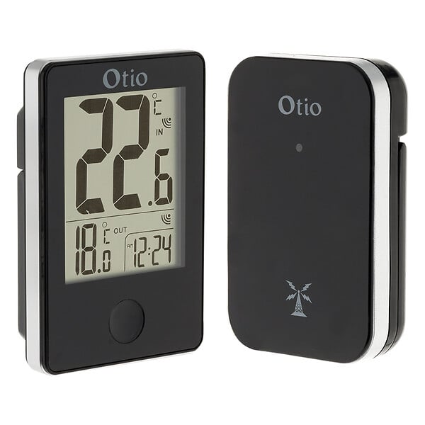 Otio - Thermomètre hygromètre digital intérieur vert - Otio
