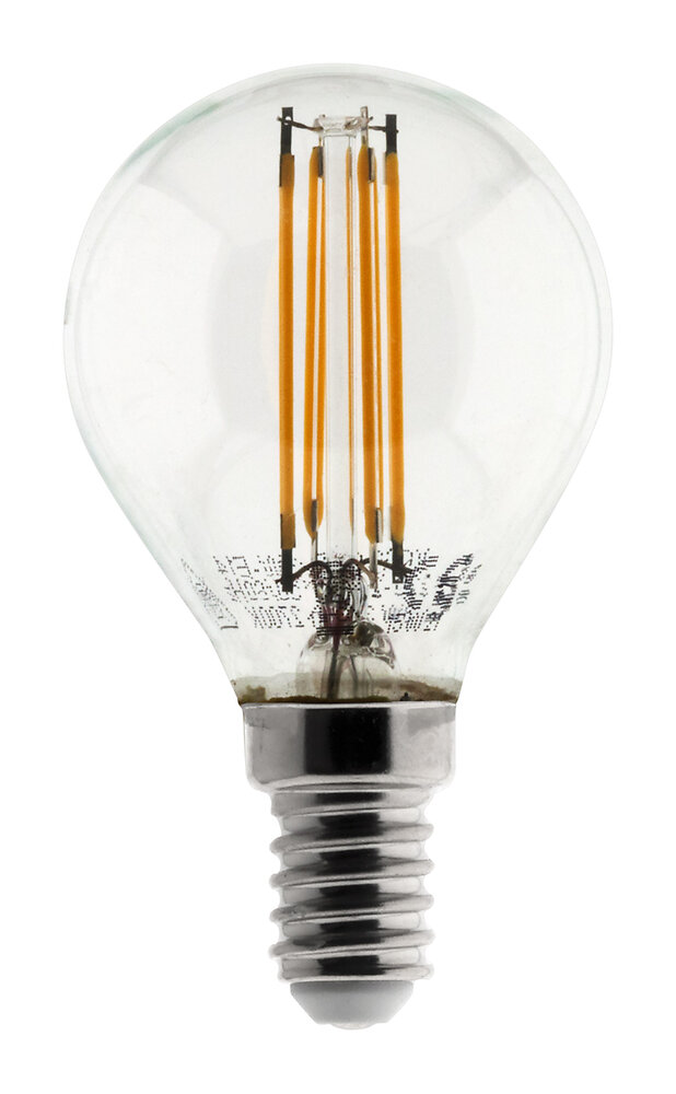 ELEXITY - Ampoule Déco filament LED Sphérique 4W E14 470lm 2700K (blanc chaud) - large