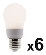 ELEXITY - Pack de 6 ampoules fluocompactes 12W E27 Spirale - vignette