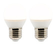 ELEXITY - Lot de 2 ampoules LED Sphérique 5W E27 400lm 2700K - vignette