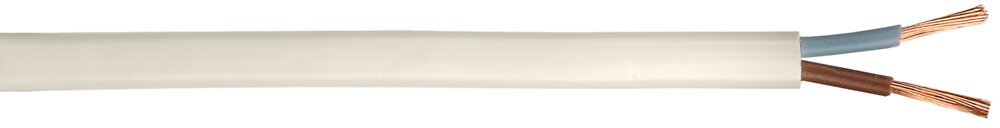 BRICELEC - Câble électrique H03VVH-2F blanc 2x0,75mm2 25m. - large