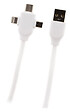 ZENITECH - Câble USB universel avec triple sortie USB-C, Micro USB et Lightning pour iPhone / iPad - vignette