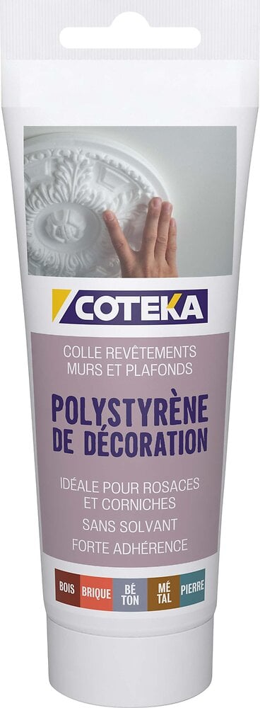 COTEKA - Colle polystyrène décoration 200ml - large