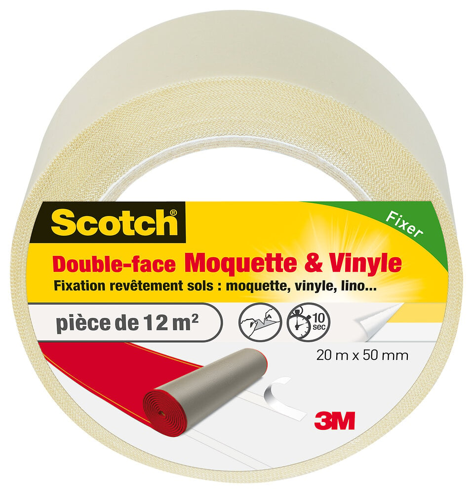 SCOTCH - Double Face Sols Moquette & Vinyles 20mx50mm - TOWER - large