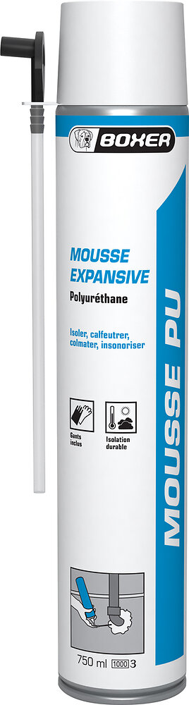 BOXER - Mousse expansive polyuréthane 750ml - large
